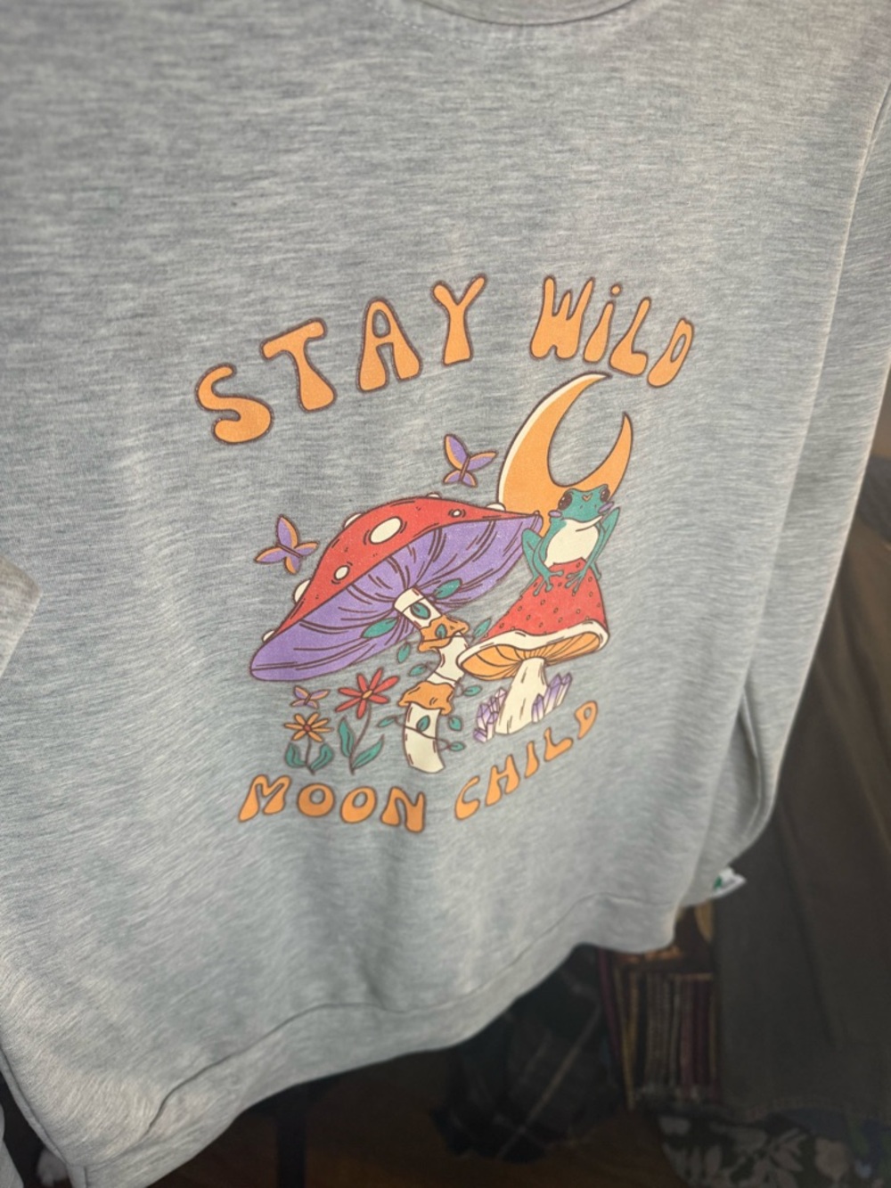 Stay Wild Moon Child GREY sweatshirt - Picture 4 of 7